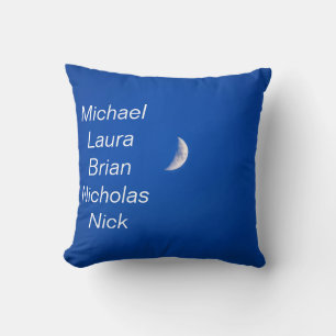 Coussin Conceptions de nuit céleste – Noms personnalisés M