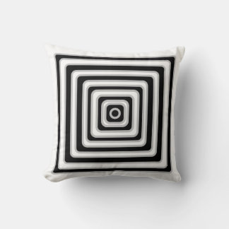 Coussin conceptions d'oreiller noir et blanc el