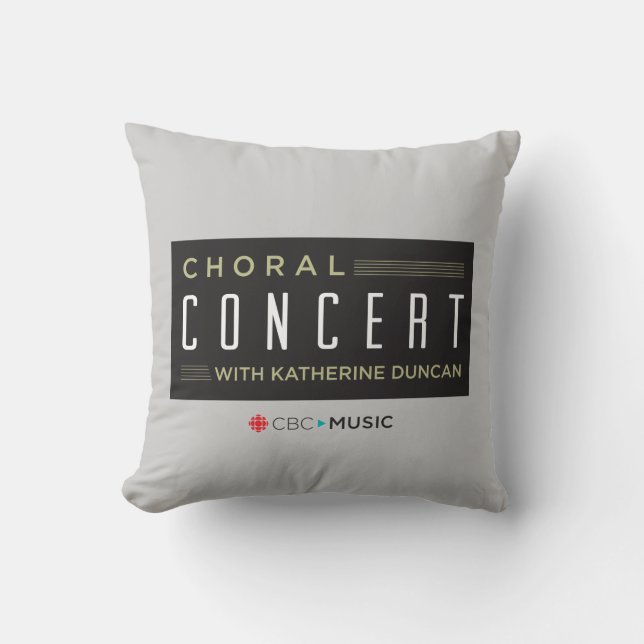 Coussin Concert choral CBC (Recto)