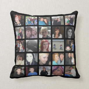 Coussin Concevez votre propre collage de photo d'Instagram