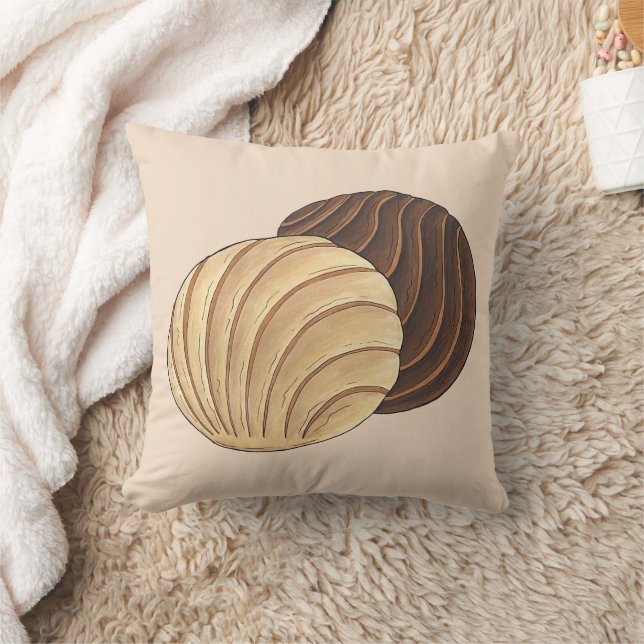 Coussin Conchas Pan mexicain Dulce Sweet Bread Panadería (Couverture)