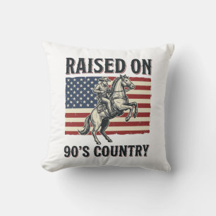 Coussin Conçu pour Chemise Western Cowboy Country 90s_