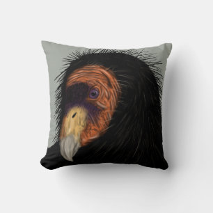 Coussin Condor de Californie illustré