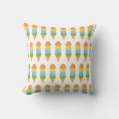 Coussin cône crème glacée coloré (Recto)