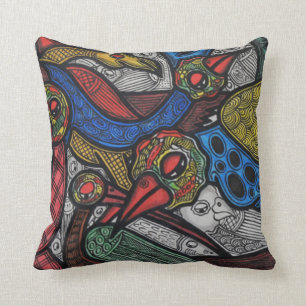 Coussin Conférence d'oiseau
