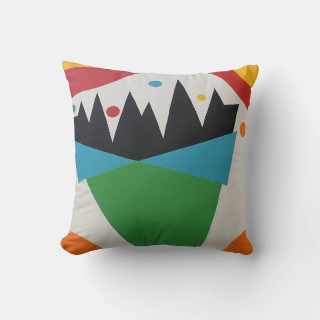 Coussin Confetti Cone Abstract Throw Pillow (Recto)
