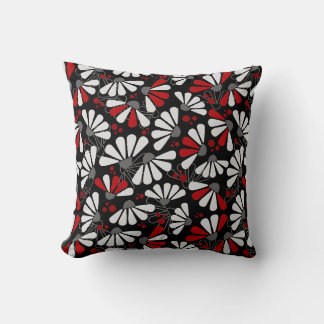 Coussin Confetti de confleur en noir