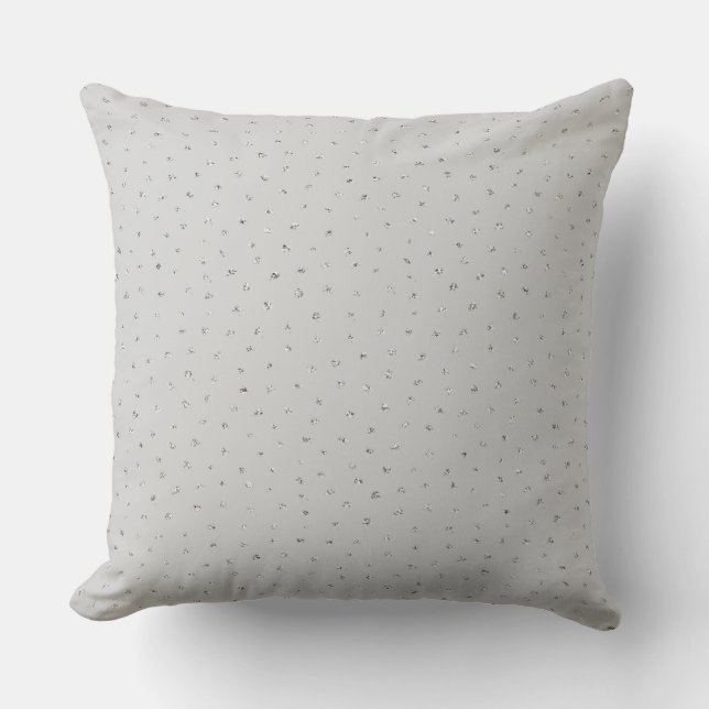 Coussin Confetti gris argenté (Recto)