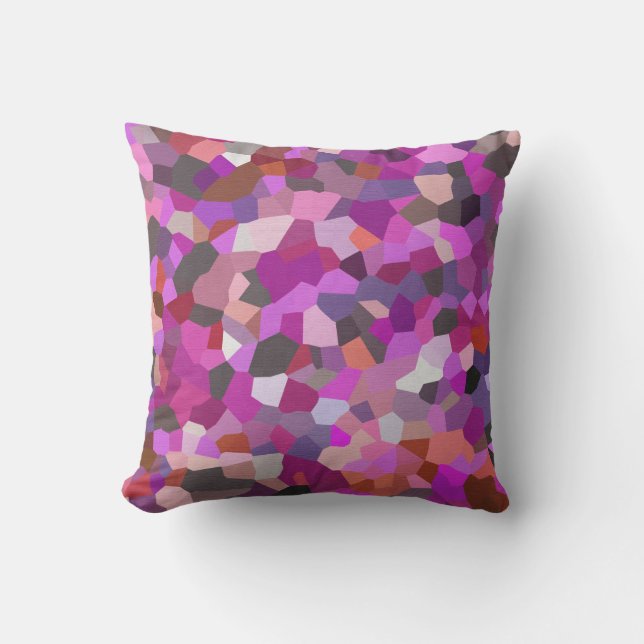 Coussin Confetti Magenta Mind (Recto)
