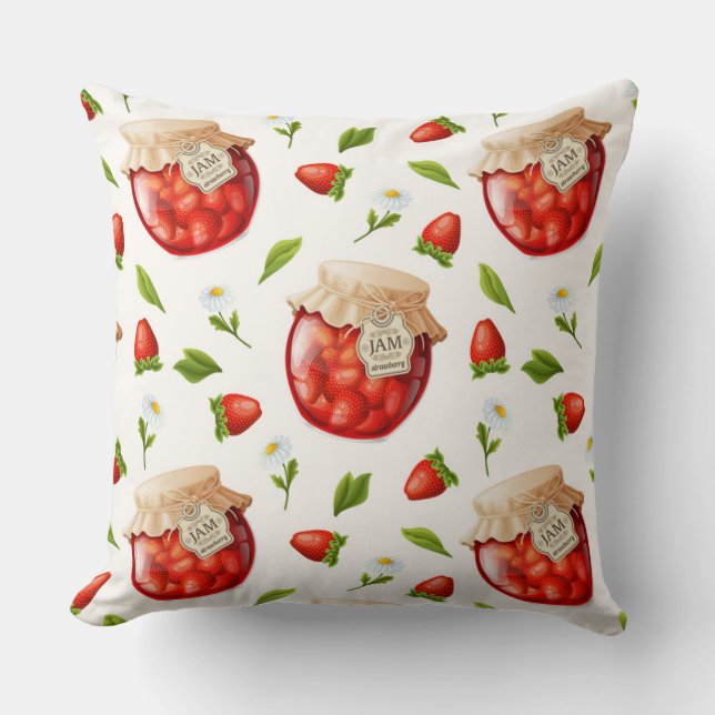 Coussin Confiture aux fraises (Recto)