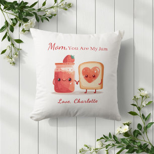 Coussin Confiture de fraise mignonne personnalisée Cadeau 