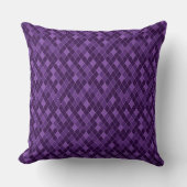Coussin Confort Argyle Violet (Recto)
