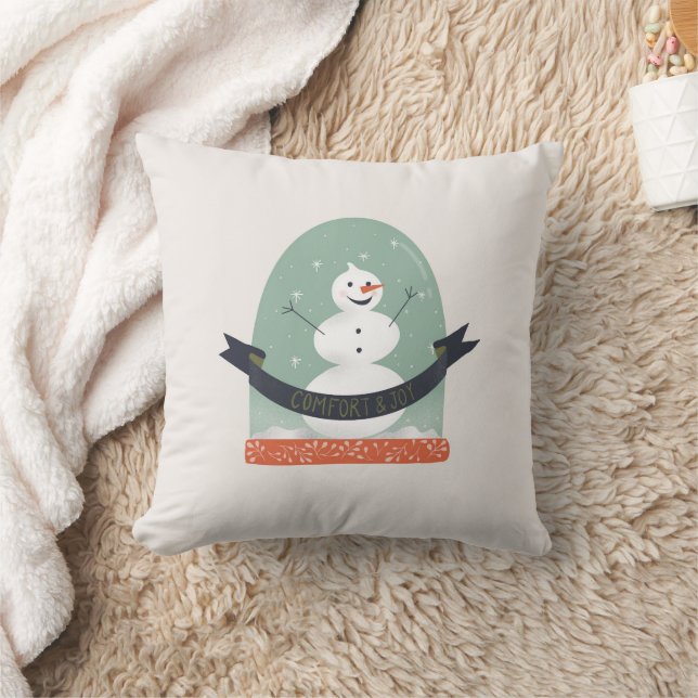 Coussin Confort et joie Snowman (Couverture)