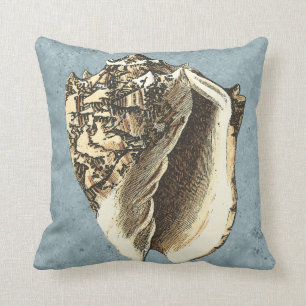 Coussin Conque délavée Shell