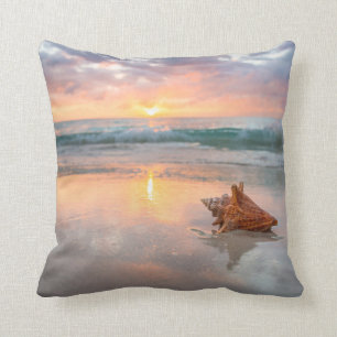 Coussin Conque Shell sur la plage Jamaïque