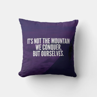 Coussin Conquer la montagne - Motivation