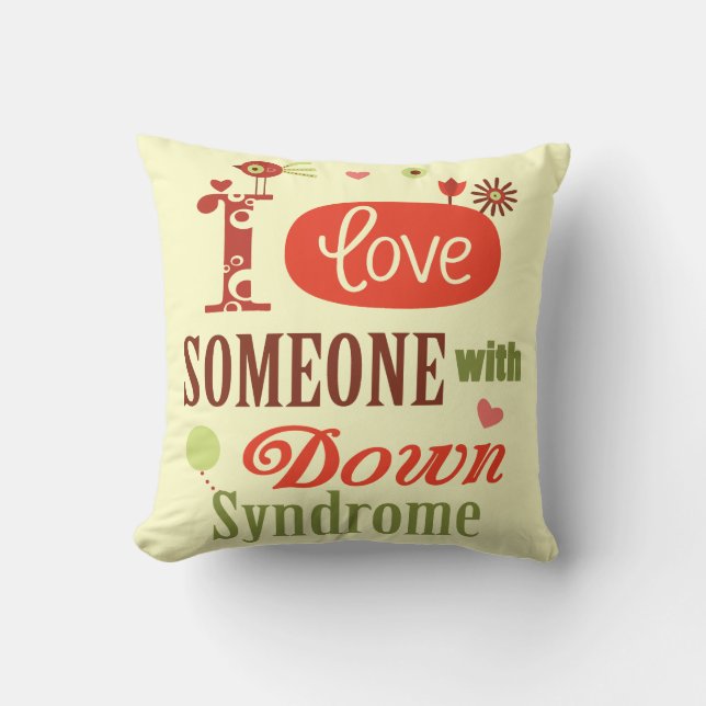 Coussin Conscience de syndrome de Down (Recto)