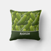 Coussin Conserves au vinaigre ; Motif de conserves au (Verso)