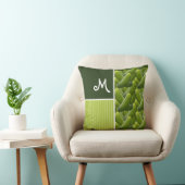 Coussin Conserves au vinaigre vertes ; Motif de conserves (Chaise)