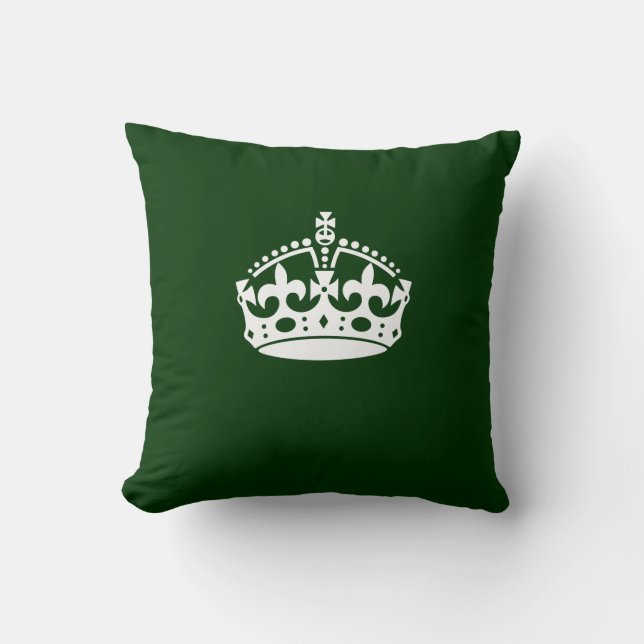 Coussin CONSERVEZ LE SYMBOLE DE LA COURONNE CALME sur la d (Recto)