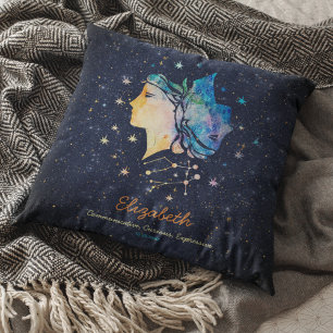 Coussin Constellation des Gémeaux Zodiaque Galaxie d'étoil