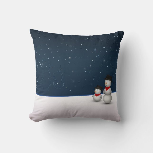 Coussin Constellation des motoneiges (Recto)