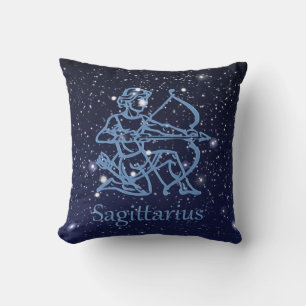 Coussin Constellation du Sagittaire & Signe du zodiaque av