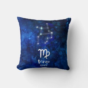 Coussin Constellation du zodiaque Vierge Monogramme Galaxi