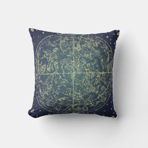 Coussin Constellation du Zodiaque Vintage des Étoiles du N