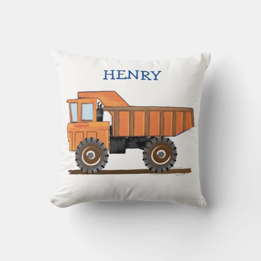 Coussin Construction Camion Personnaliser (Recto)