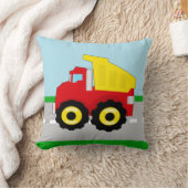 Coussin Construction Dumptruck d'enfants (Couverture)