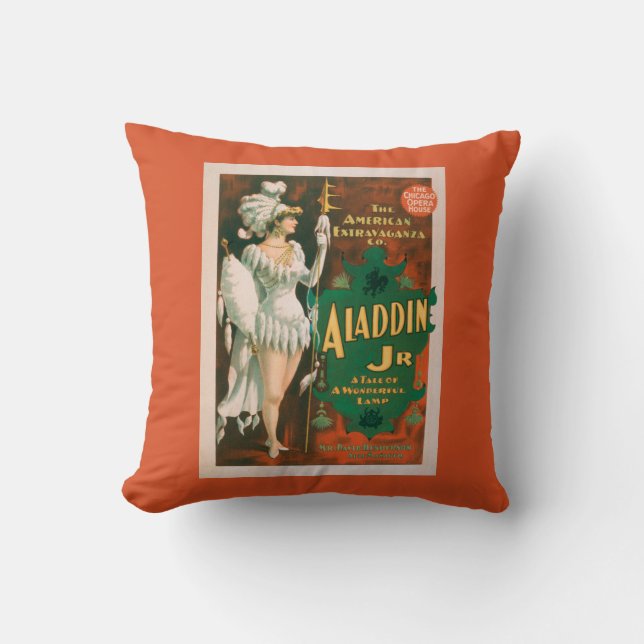 Coussin Conte de Jr. d'Aladdin d'un théâtre merveilleux 2 (Recto)