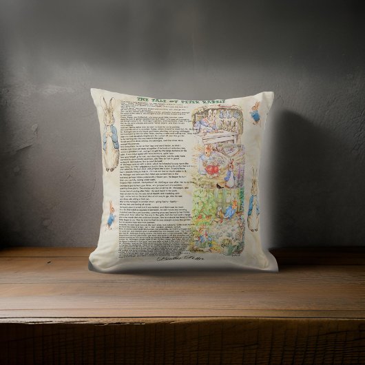 Coussin Conte de Peter Rabbit par Beatrix Potter
