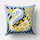 Coussin Conte fée de style russe Swan royal couronné (Verso)