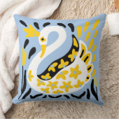 Coussin Conte fée de style russe Swan royal couronné (Couverture)