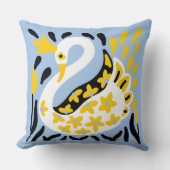 Coussin Conte fée de style russe Swan royal couronné (Recto)