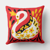 Coussin Conte fée de style russe Swan royal couronné (Verso)