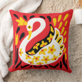Coussin Conte fée de style russe Swan royal couronné (Couverture)
