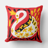 Coussin Conte fée de style russe Swan royal couronné (Recto)