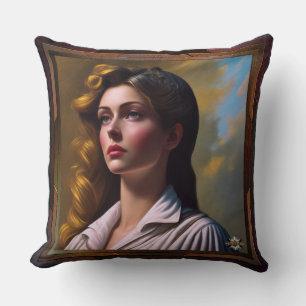 Coussin Contempler l'avenir L'art conceptuel de l'IA par X
