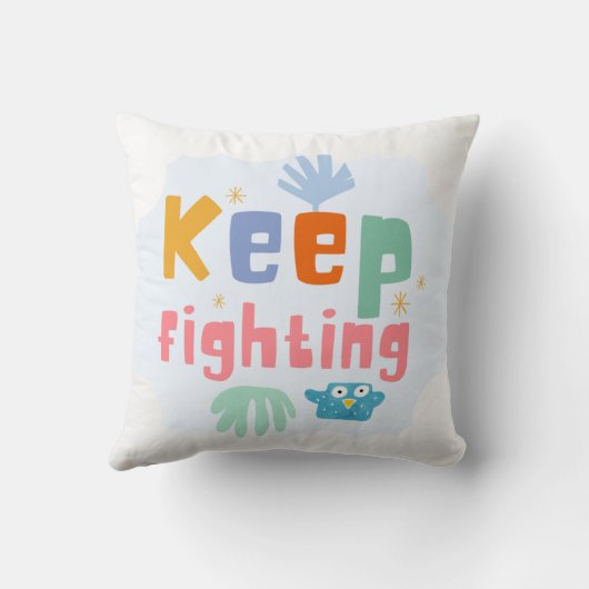 Coussin Continuez à lutter (Verso)