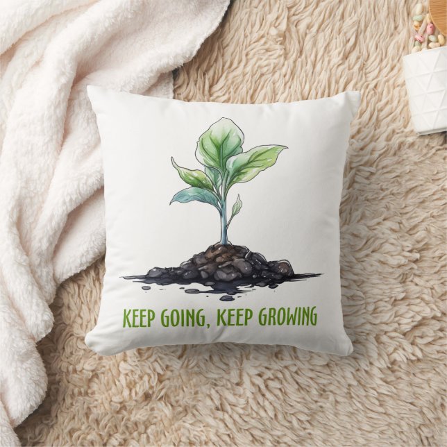 Coussin Continuez, continuez à grandir (Couverture)