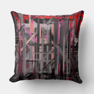 Coussin Contour Abstrait pour pinceau couleur #11