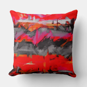 Coussin Contour Abstrait pour pinceau couleur #21
