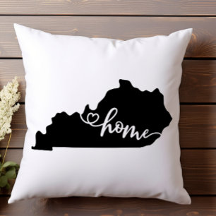 Coussin Contour du pays d'origine Kentucky coeur
