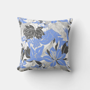 Coussin Contour Hawaii Tropical Lily et Protea Floral