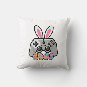 Coussin Contrôleur de jeu de Pâques Lapin Oreilles Garçons