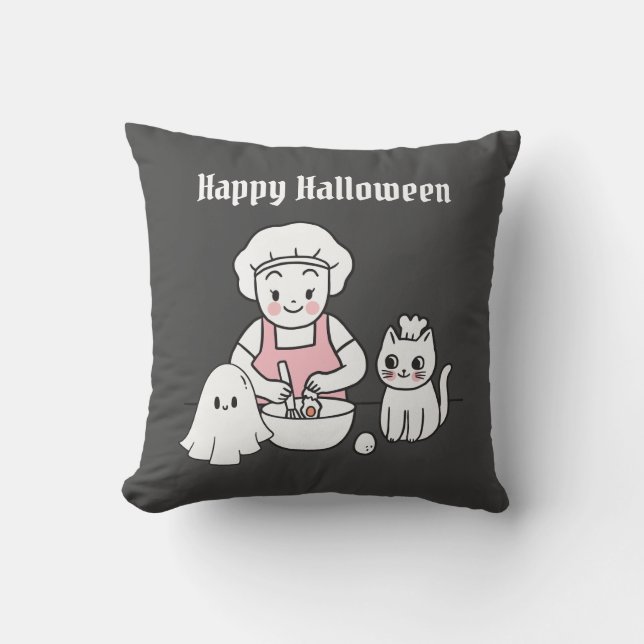 Coussin cookie d'halloween mignon (Recto)