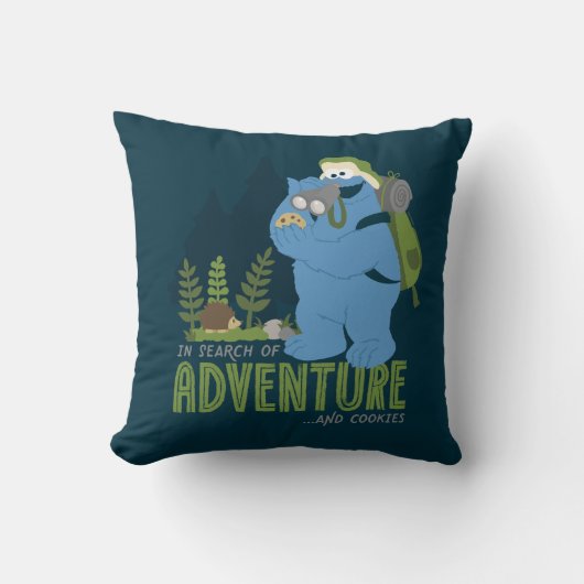 Coussin Cookie Monster | À la recherche d'aventure...et de (Recto)