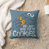 Coussin Cookie Monster | Je suis juste ici pour les cookie (Couverture)